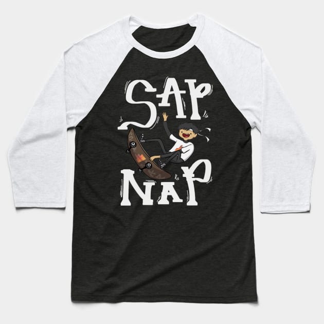 sapnap skateboarding Baseball T-Shirt by naddakkidal